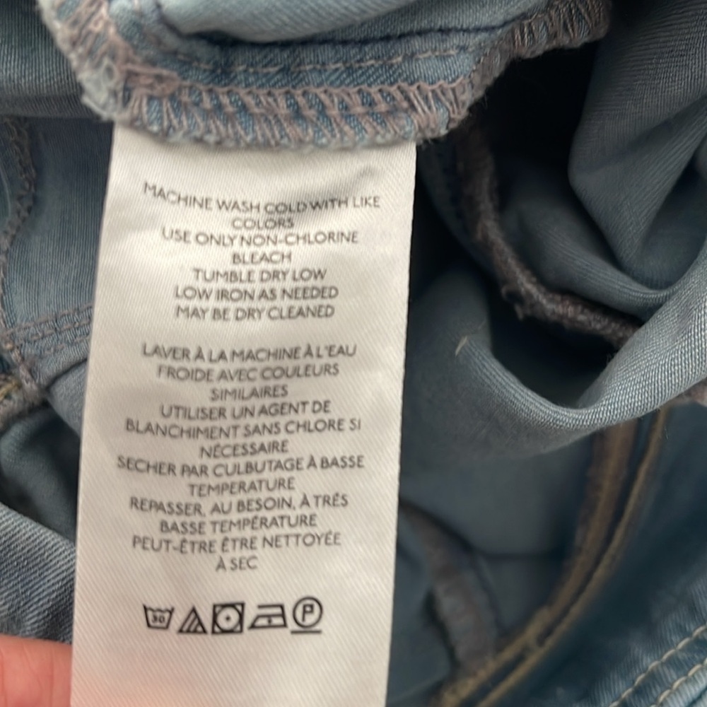 We The Free In My Feelings Cropped Slim Flare Jeans Stretch Blue Size Sm… - Picture 7 of 7